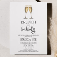 Champagne Brunch e Chá de panela de espuma Brunch