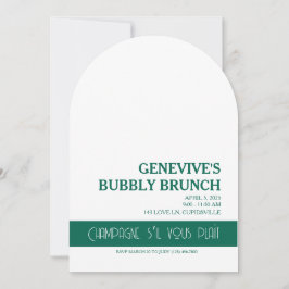 Convite Champagne Coquette