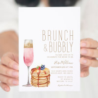 Champagne Pancake Brunch e Chá de panela de espuma