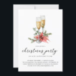 Convite Champagne Poinsettia e Greenery Festa de Natal<br><div class="desc">Champagne Poinsettia e Greenery Convite de festas de Natal - Um belo convite festivo para o período de férias. Uma taça cintilante de champanhe enfeitiçava o verde de inverno - poinsettia, bagas sagradas, eucalipto e pinheiro. Perfeito para o seu evento especial. Nosso modelo de alta qualidade torna tão fácil personalizar...</div>