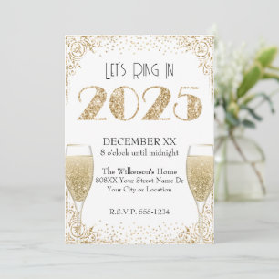 Convite Champanhe Dourado de segunda-feira, 2025