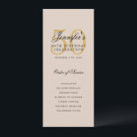 Convite Champanhe Dourado do Programa Elegante 50º Festa d<br><div class="desc">Design de "Programa de Festa de aniversário" elegante com tipografia formal de script e texto personalizado.</div>