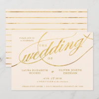 Champanhe Moderno Único e Casamento de Script Dour