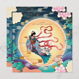 Convite Chang'e no Festival de Médio-outono da Lua