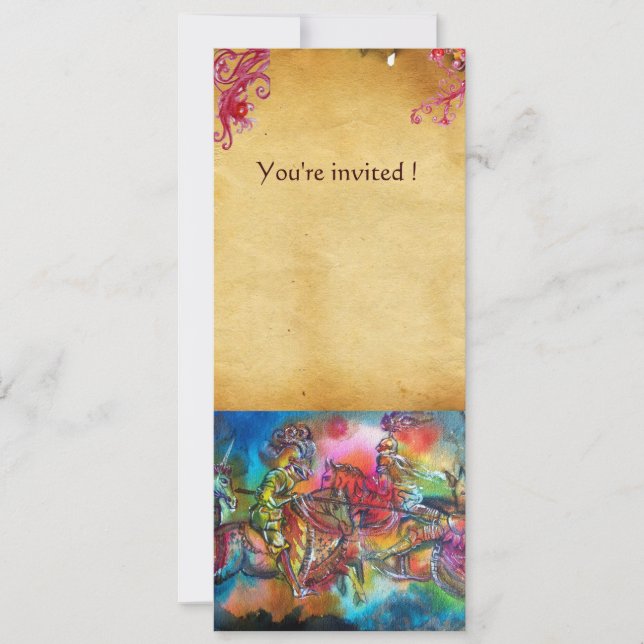 CONVITE CHANSON DE ROLAND/ COMBATE DE KNIGHTS NO TURNO (Frente)