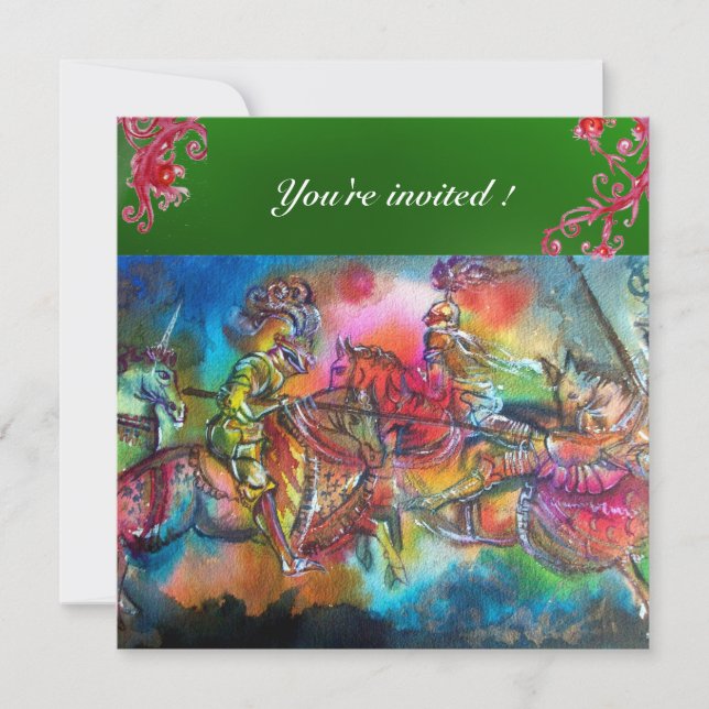 CONVITE CHANSON DE ROLAND/ COMBATE DE KNIGHTS NO TURNO (Frente)