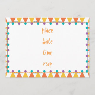 Convite chapéu de festa