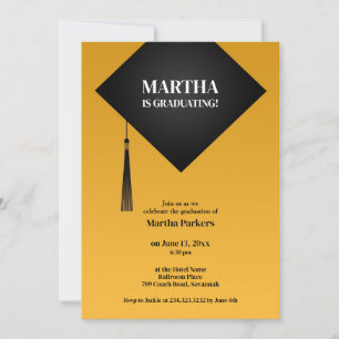 Convite Chapéu Preto de Graduação