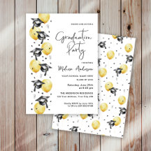 Chapéus de festa de formatura com balões