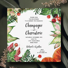 Convite Charcuterie Floral de Natal