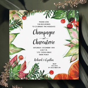Convite Charcuterie Floral de Natal
