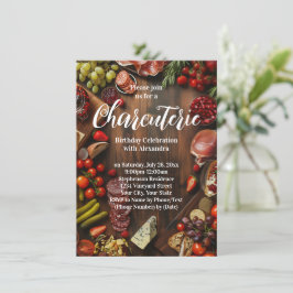 Convite Charcuterie Girls Night Festa de aniversário ou So