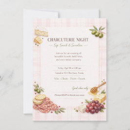 Convite Charcuterie Girl's Night Party Invitation 