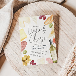 Convite Charcuterie Wine & Cheese Bridesmaids Brunch