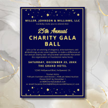 Charity Gala Ball Silent Auction Elegante Blue Dou