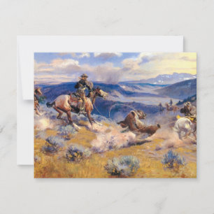 Convite Charles M. Russell's Loops e Swift Horses (1916)