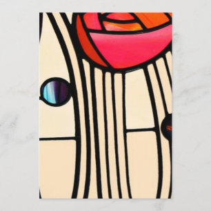 Convite Charles Rennie Mackintosh StainGlass