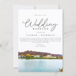 Convite Charleston West Virginia Wedding Welcome Itinerary