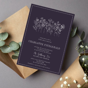 Convite Charlotte Floral   Cores Curadas   Chá de panela