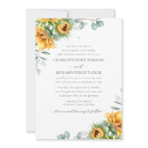 Charlotte Rustic Sunflower Casamento Cristão