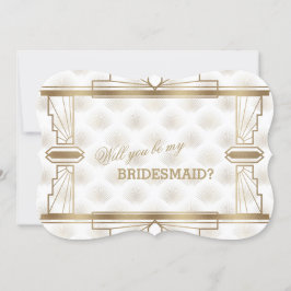 Convite Charm Dourado Excelente Branco Gatsby Be My Brides