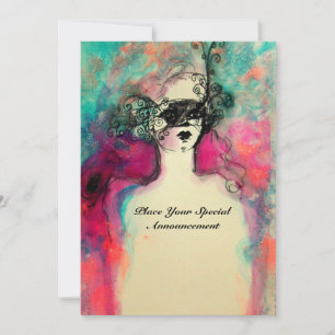 Convite CHARM MONOGRAM , Festa de Máscaras dos 16 Anos Doc