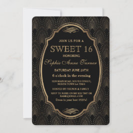Convite Charm Roaring 20s Excelente Gatsby Art Deco 16