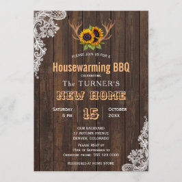 Convite Charm Sunflower String Lights House