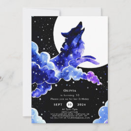 Convite Charming Howling Wolf Birthday