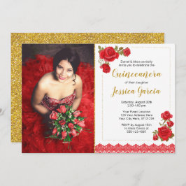 Convite Charro Quinceañera| Rosas e rendas