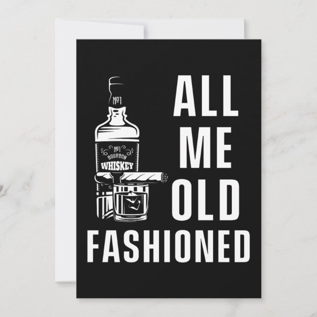 Convite Charuto Uísque Bourbon Cigarro Presente (Frente)