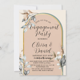 Convite Chás Casais festas de noivado Neutros românticos