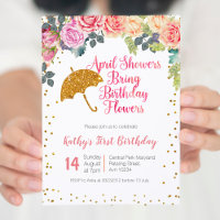 Chás de abril trazem flores de aniversário