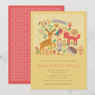 Convite Chás De Animais Da Floresta