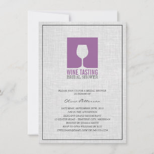 Convite Chás de panela elegantes da degustação de vinho