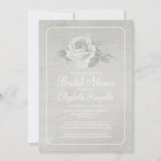 Convite Chás de panela Florais/Flores Brancas