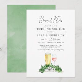 Convite Chás de Verdura Tropical Antes dos Eu Dous