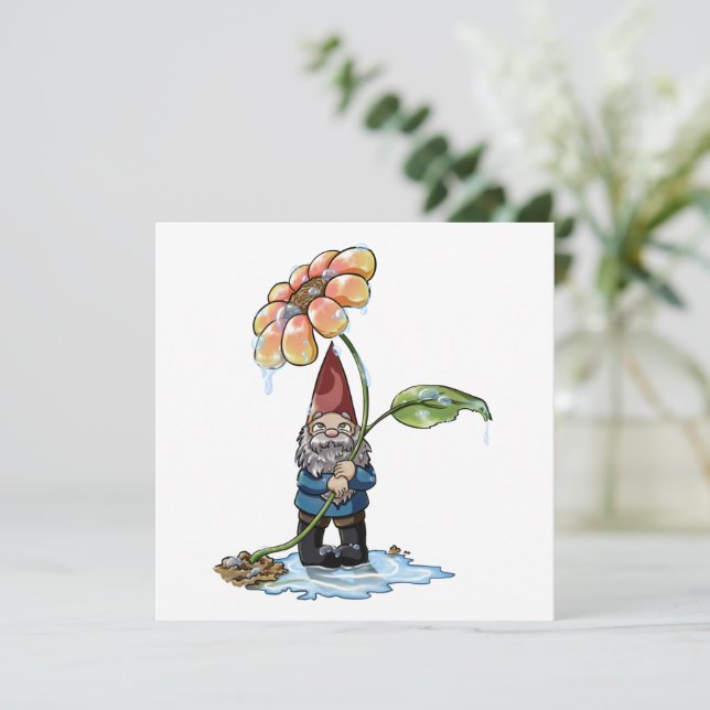 Convite Chás primavera (Em pé/Frente)