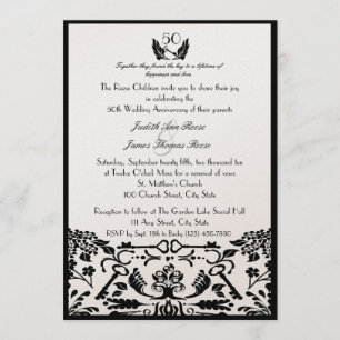 Convite Chave do Meu Coração/ 50. º Aniversário