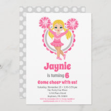 Cheerleader rosa - Meninas loiras animam o anivers