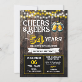 Convite Cheers and Beers to 54 Years Surprise Brewery