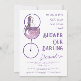 Convite Cheers To Love Wine Tasting Budget Bridal Shower