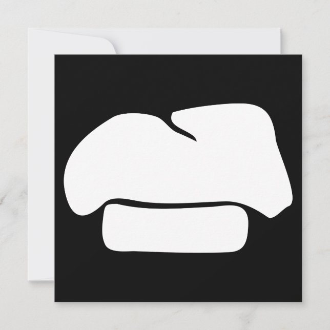 Convite chef que silhuettes (Frente)