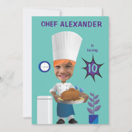 Convite Chefe de cozinha em Buraco 🎉 Cozinha Engraçado An