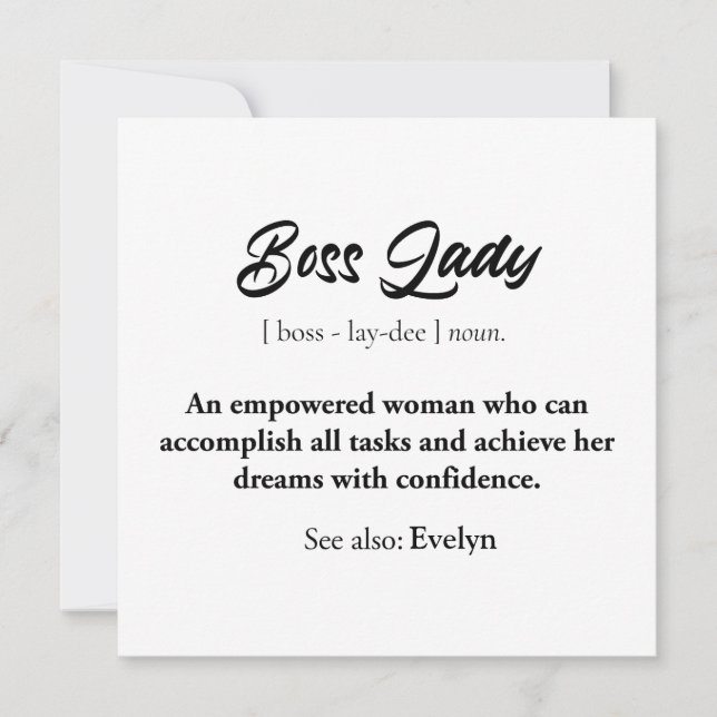 Convite Chefe Lady Mug - Presente de Mulher Empoderada, Co (Frente)