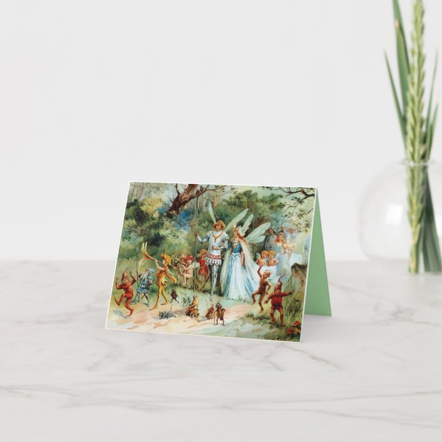 Convite Chegada do Rei e da Rainha das Fadas (Frente)