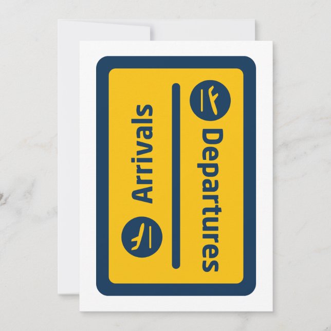 Convite Chegadas/partidas (Frente)