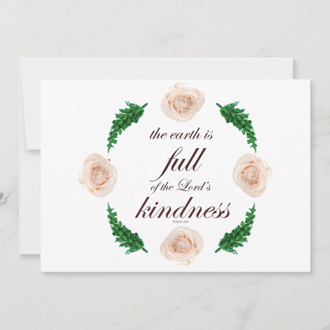 Convite cheio psalm 33 (Frente)