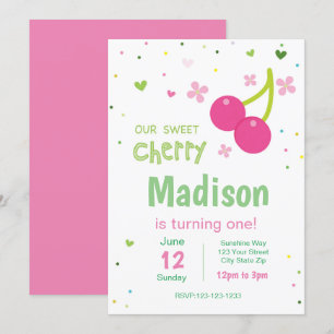 Convite Cherry Birthday