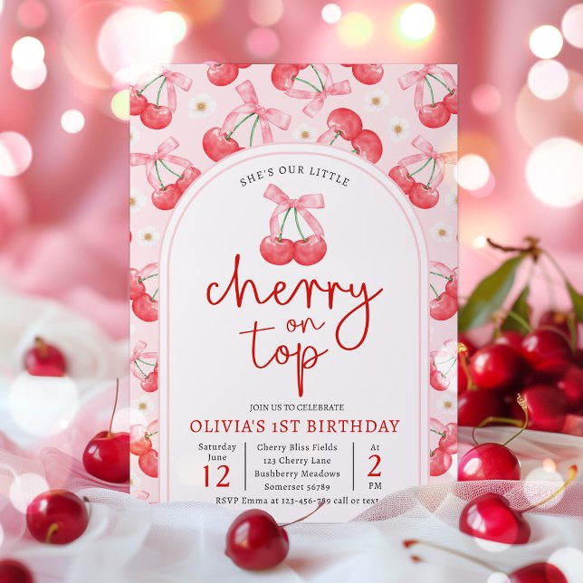 Convite Cherry Birthday - primeiro aniversario do Cherry (Criador carregado)